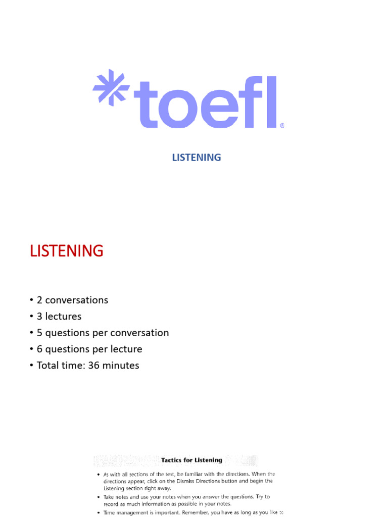 Listening Practice Guide: Conversations & Lectures | PDF