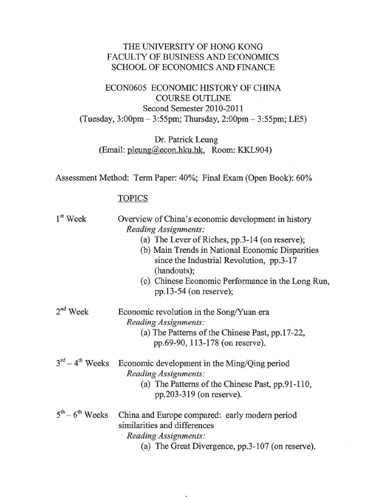 Course Outline | PDF