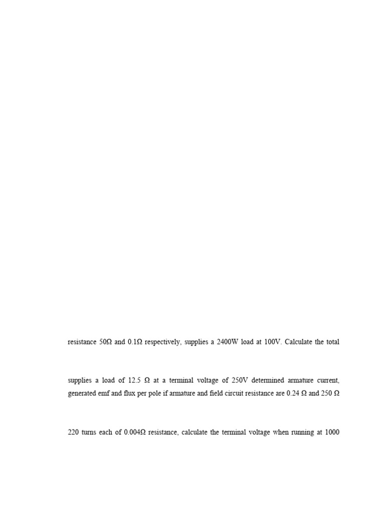 Emf Calculation Practice Problems | PDF | Electric Generator | Electric ...