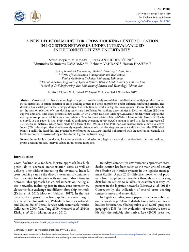 7442-Article Text-17625-2-10-20190115 | PDF | Fuzzy Logic | Decision Making