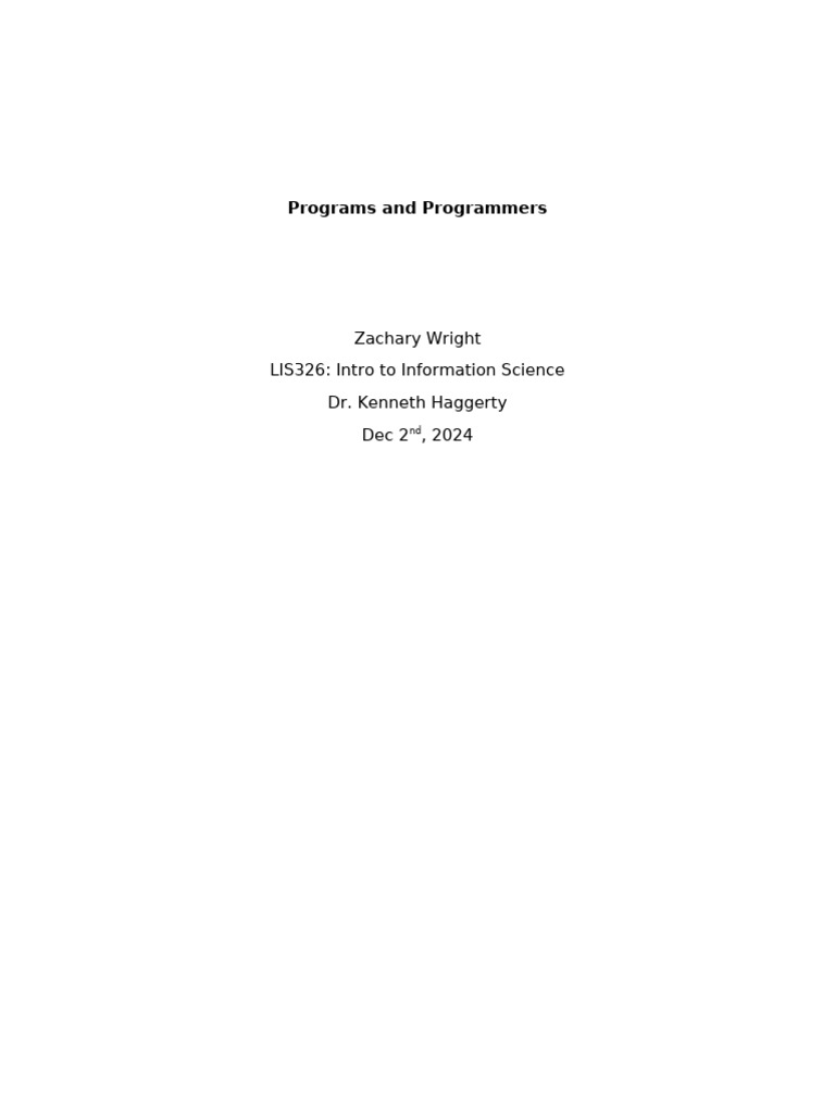 major paper 2 | PDF | Programmer | Computer Programming