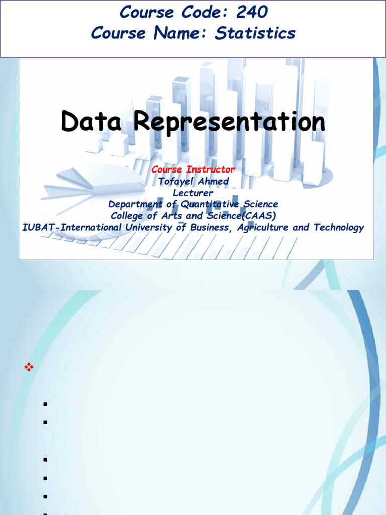 4.Data Representation | PDF | Pie Chart