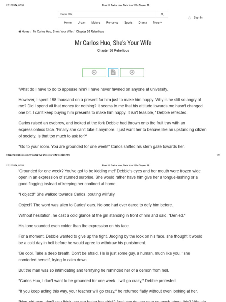 Read MR Carlos Huo, She's Your Wife Chapter 36 | PDF
