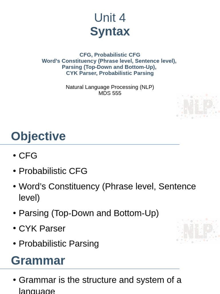 Unit 4 pdf phrase parsing