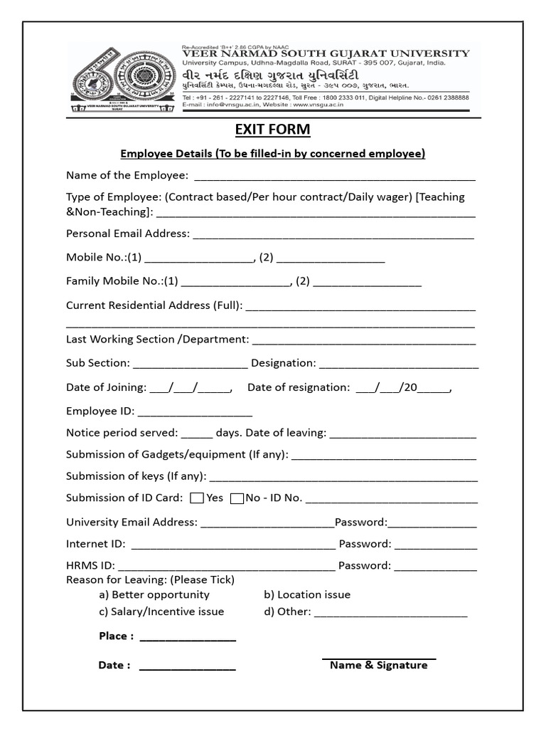 Employee_Exit_Form_ | PDF | Cyberspace | Computing