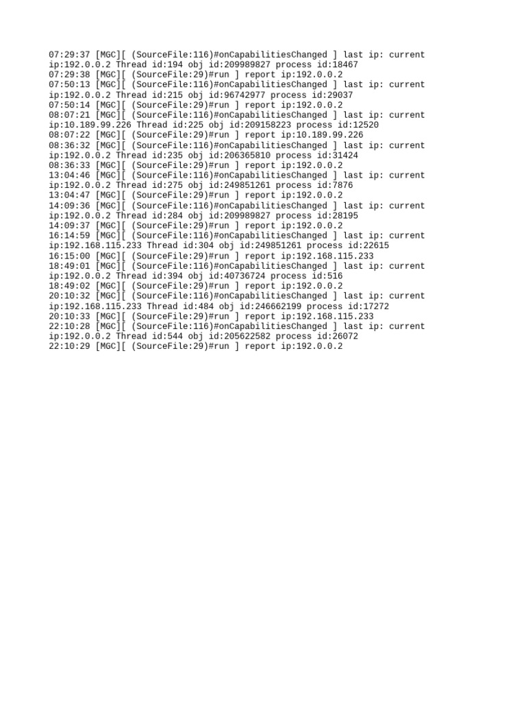 IP Change Reports and Capabilities | PDF