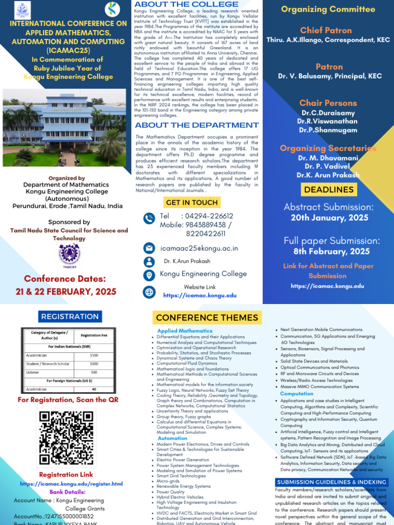 International Conference Kongu Engineering College Pdf Computing