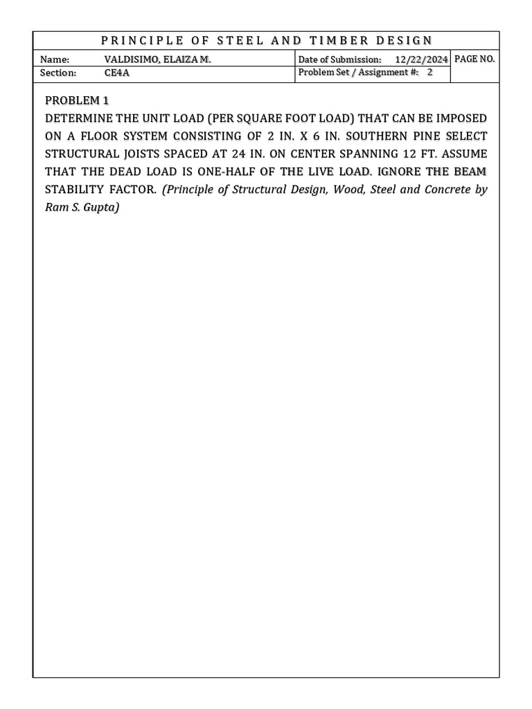 PROBLEMS | PDF | Beam (Structure) | Strength Of Materials