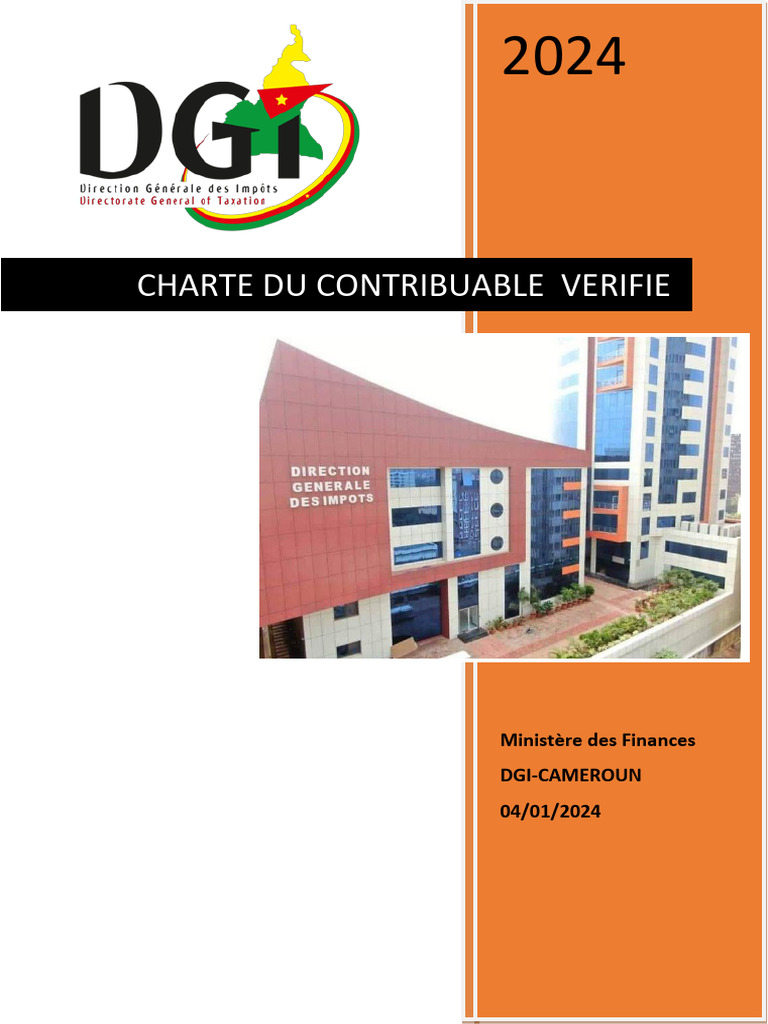 Charte du Contribuable 2024 au Cameroun | PDF | Impôts | Impôt sur le ...