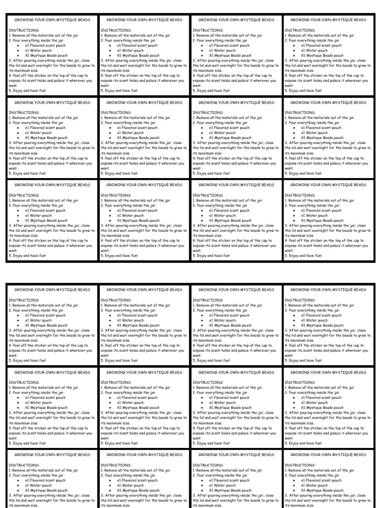 Instructions | PDF