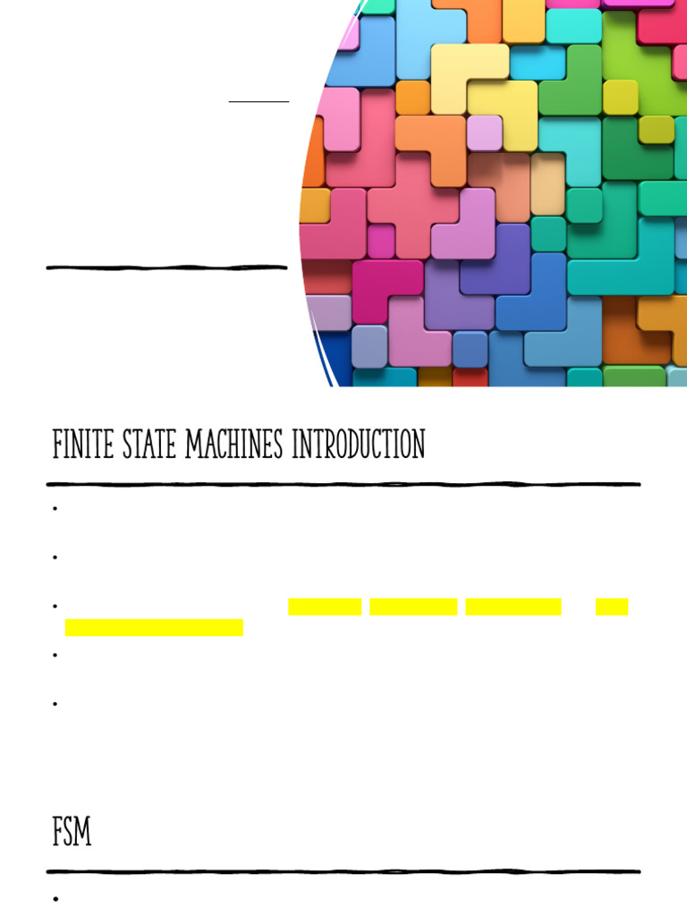 Finite State Machines in ES216 | PDF | Computing | Computer Engineering