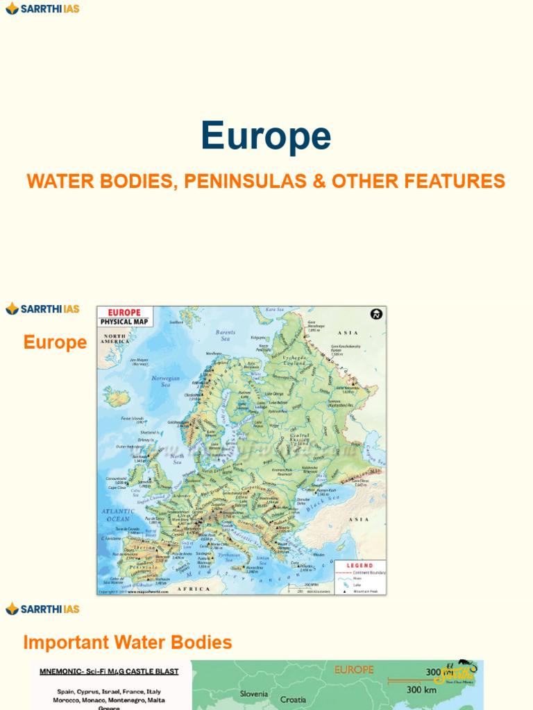 Major European Water Bodies Overview | PDF | Europe | Baltic Sea