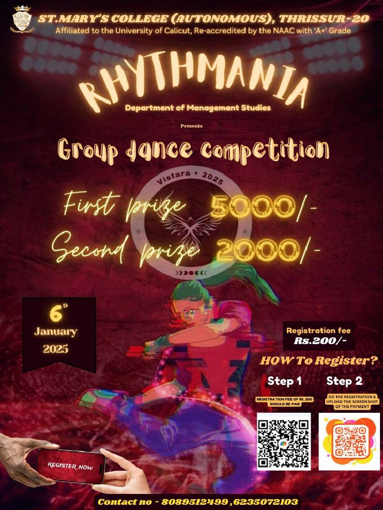 Vistara Group Dance Rhythmania Brochure PDF | PDF