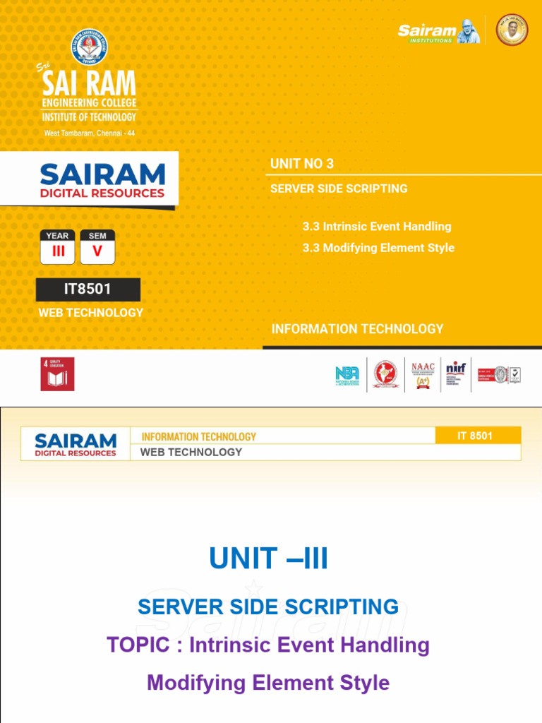 3.3 Intrinsic - Event Handling | PDF | Java Script | World Wide Web