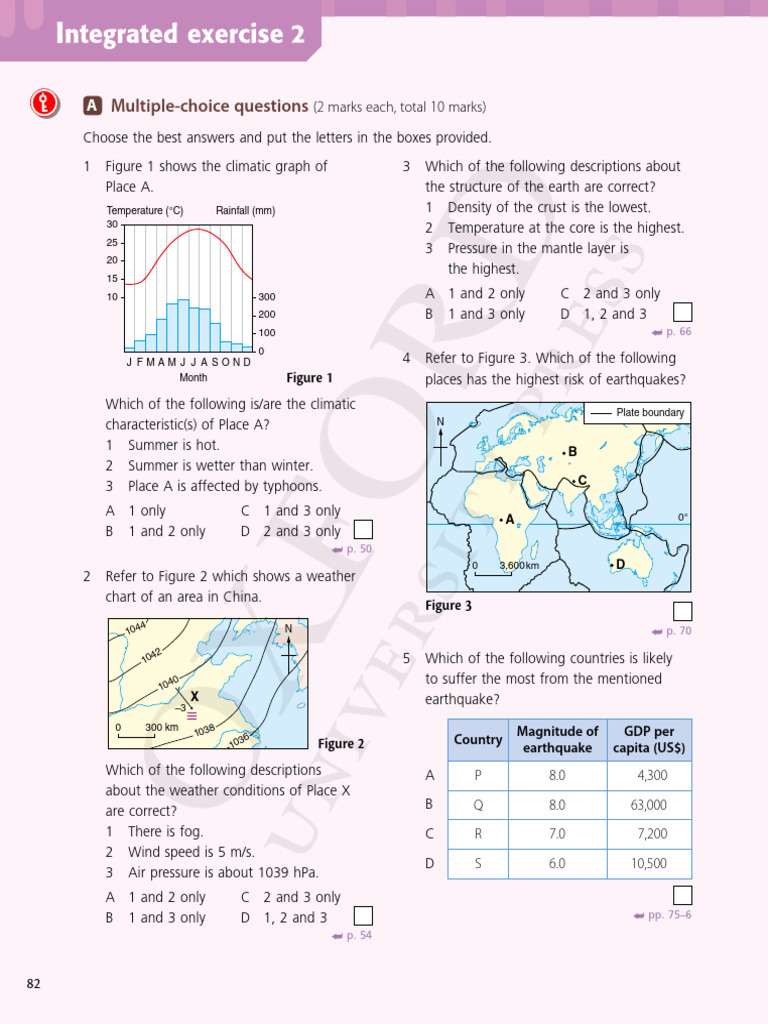 Climatology and Natural Hazards Quiz | PDF | Natural Disasters | Landslide
