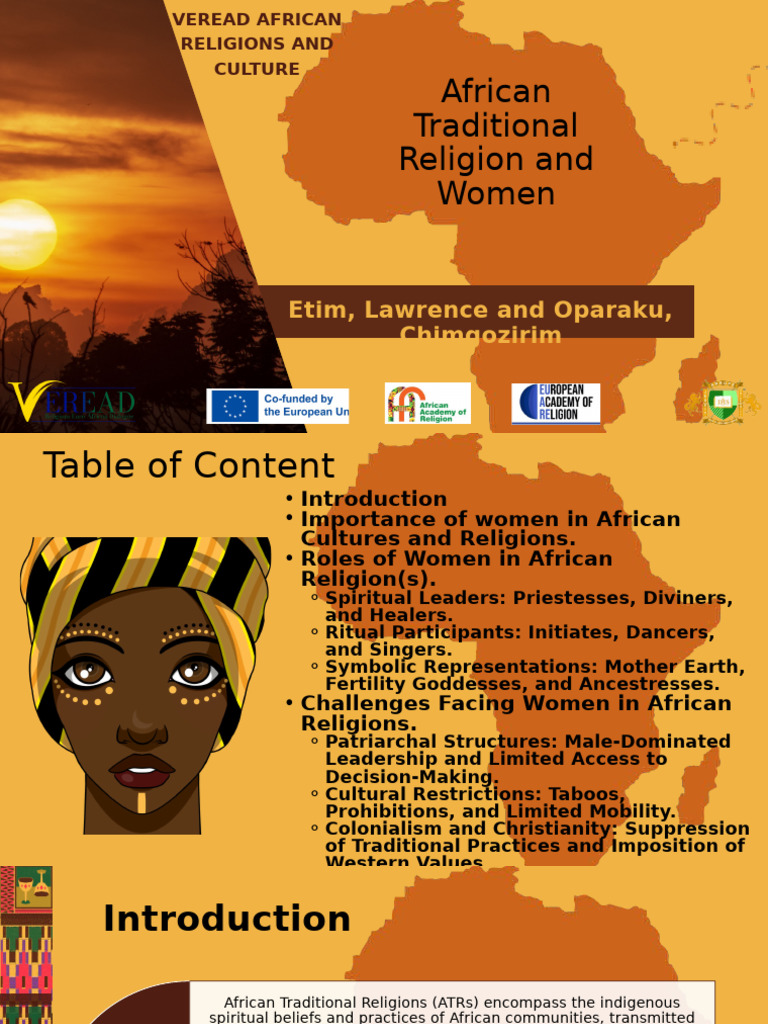 Presentation On African Traditional Religion and Women | PDF | Rituals |  Priest, image size:768x1024