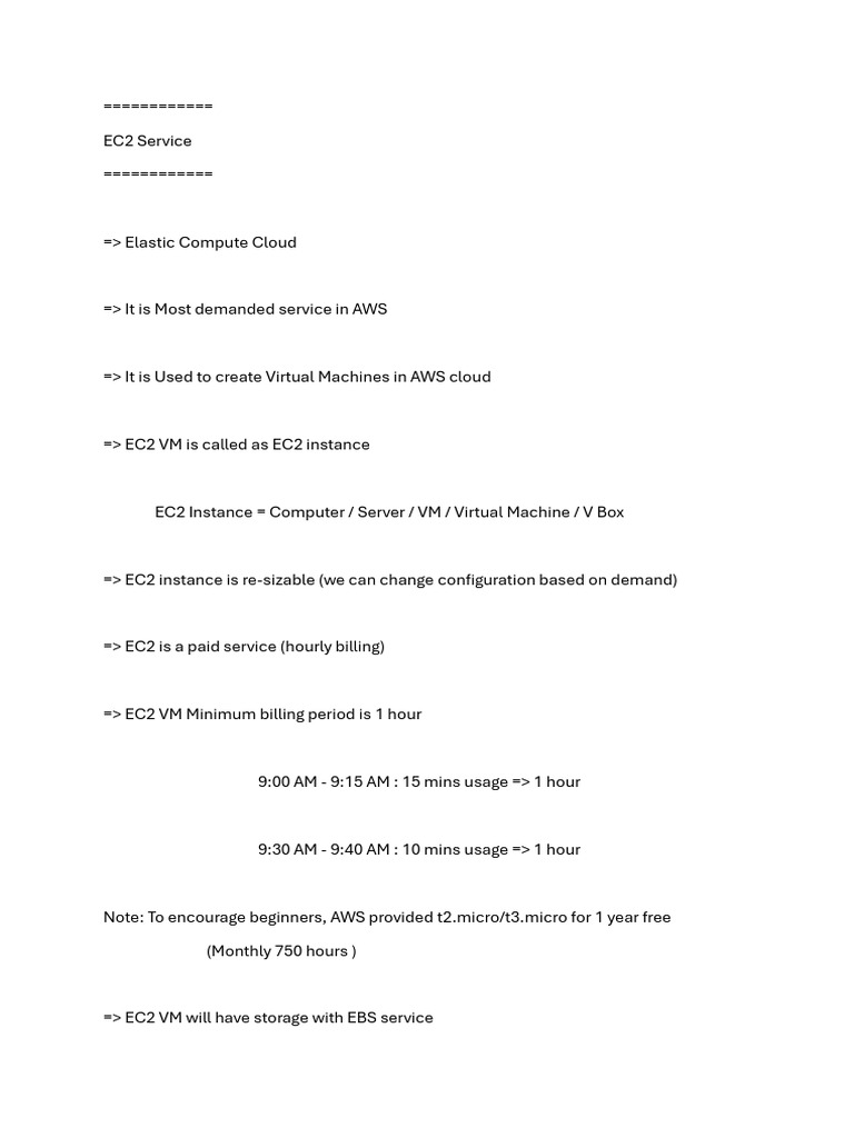 AWS EC2: Comprehensive Guide | PDF | Osi Model | Computing