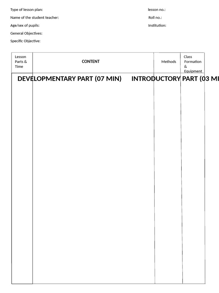Lesson book pdf