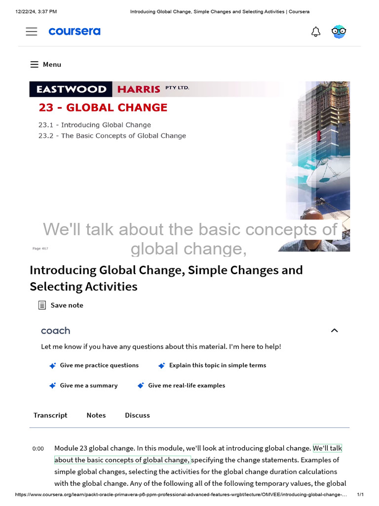 Global Change Concepts and Activities | PDF