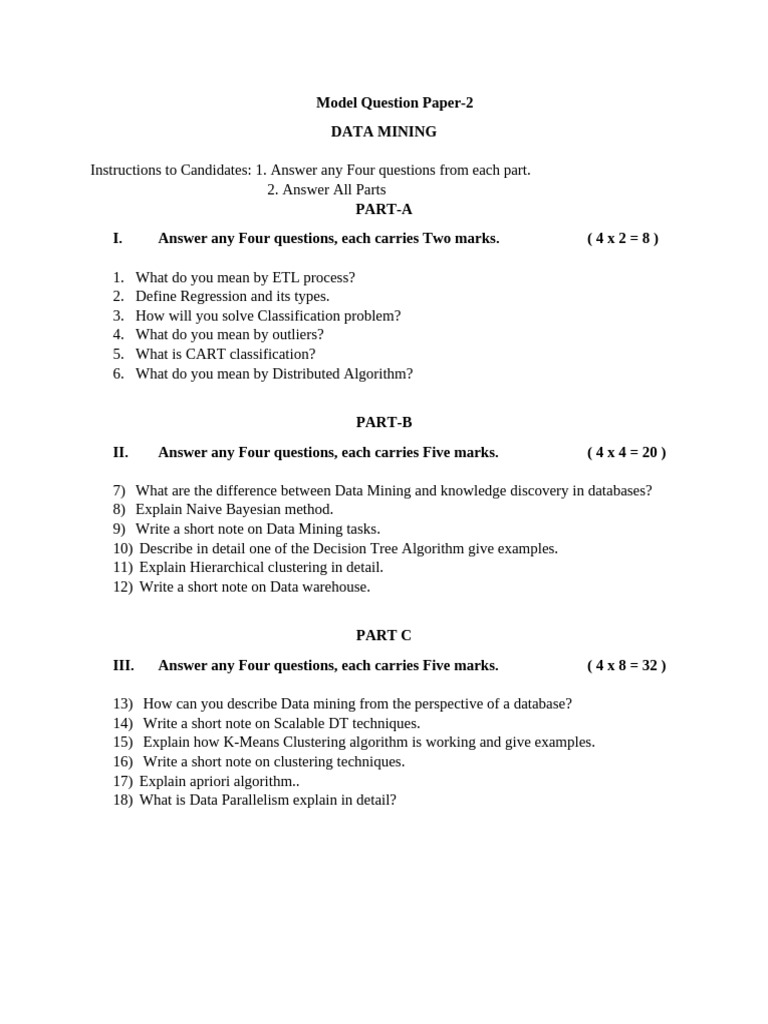 DM Model Question Paper 2 | PDF