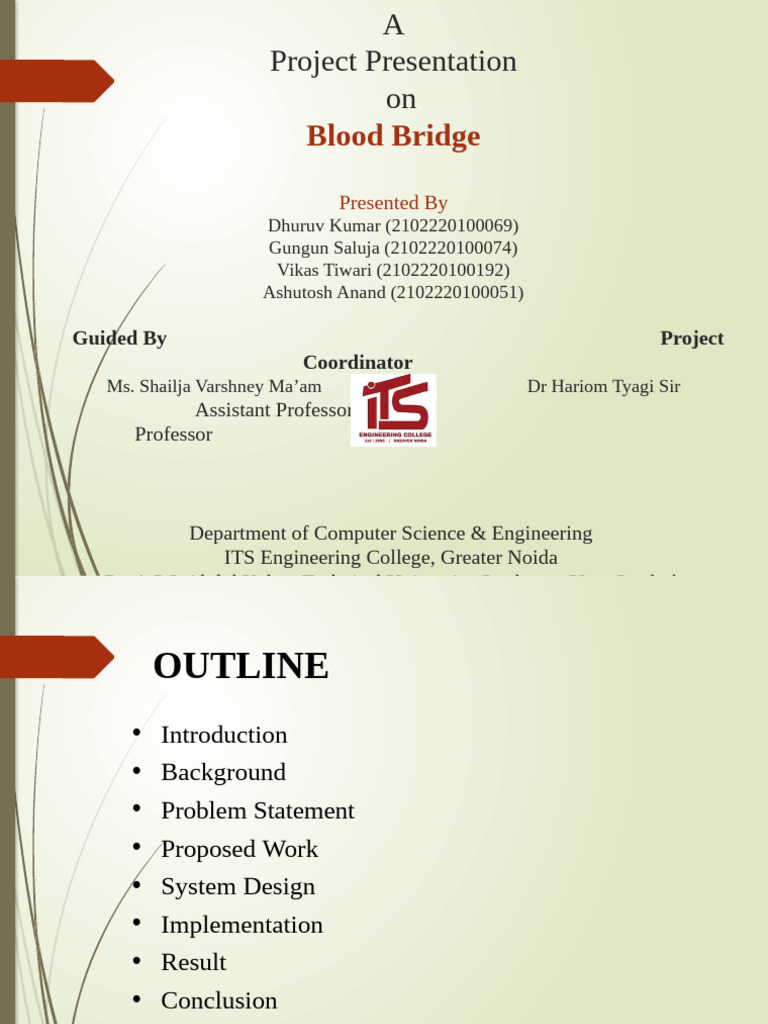 Blood Bridge: Revolutionizing Blood Donation | PDF | Databases | Blood ...