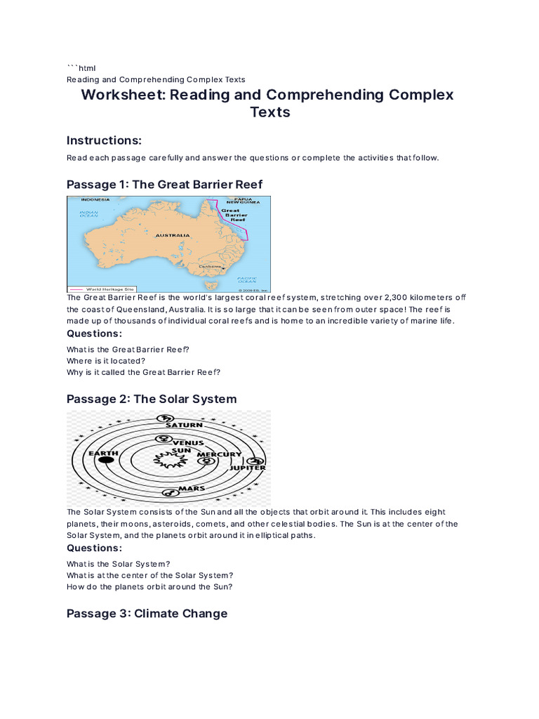 Reading and Comprehending Complex Texts | PDF | Solar System | Planets