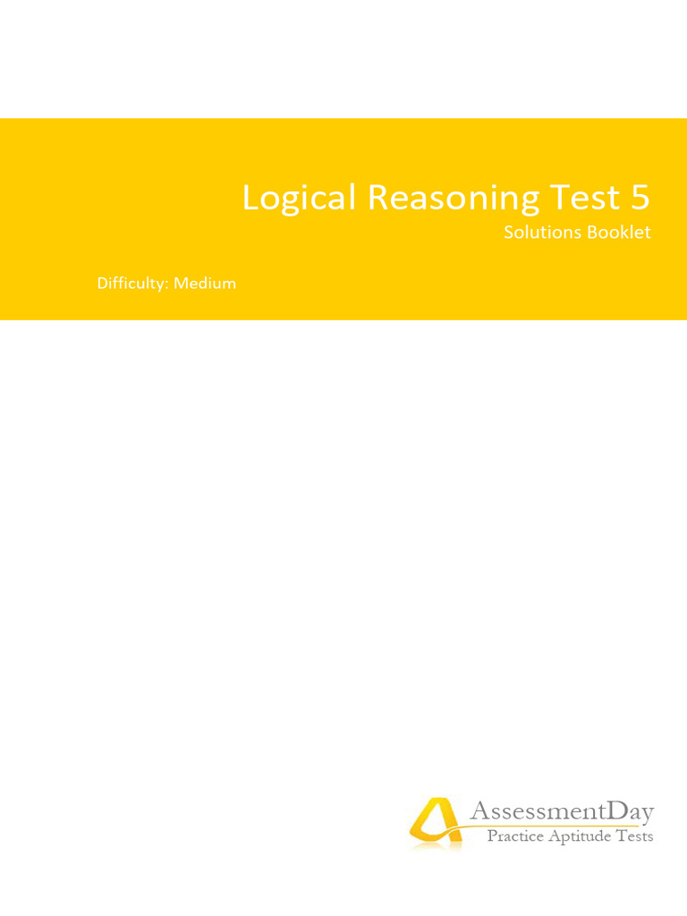 Logical Reasoning Solutions | PDF