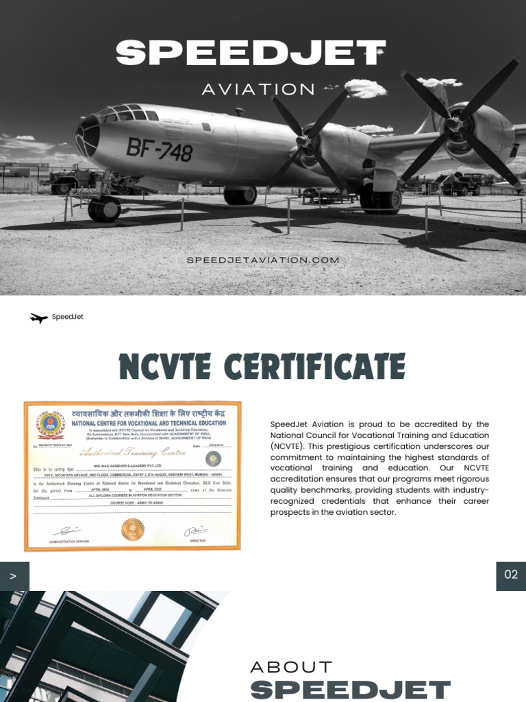 SpeedJet Aviation Course Overview | PDF | Franchising
