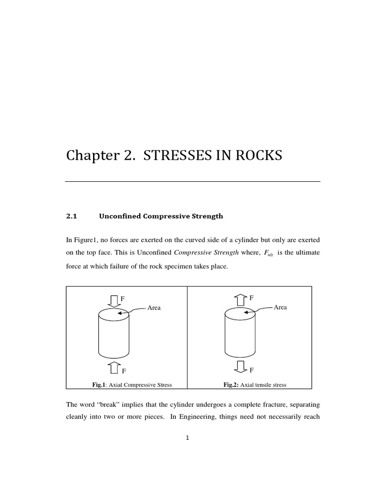 Chapter 2 - Stresses On Rocks | PDF | Stress (Mechanics) | Pascal (Unit)