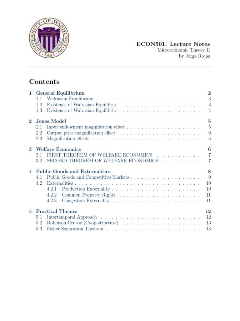 General Equilibrium and Welfare Economics | PDF | General Equilibrium ...