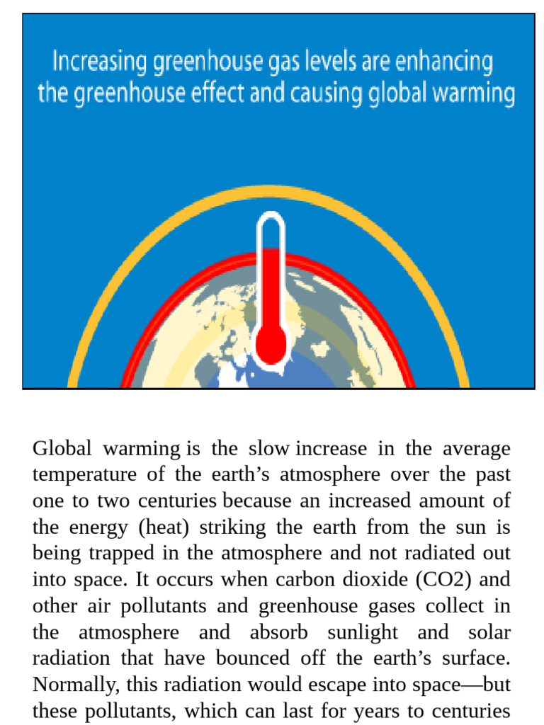 GLOBAL WARMING For GCR | PDF | Greenhouse Effect | Greenhouse Gas