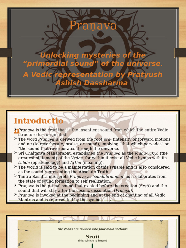 Understanding Praṇava: The Primordial Sound | PDF | Brahman | Vedas