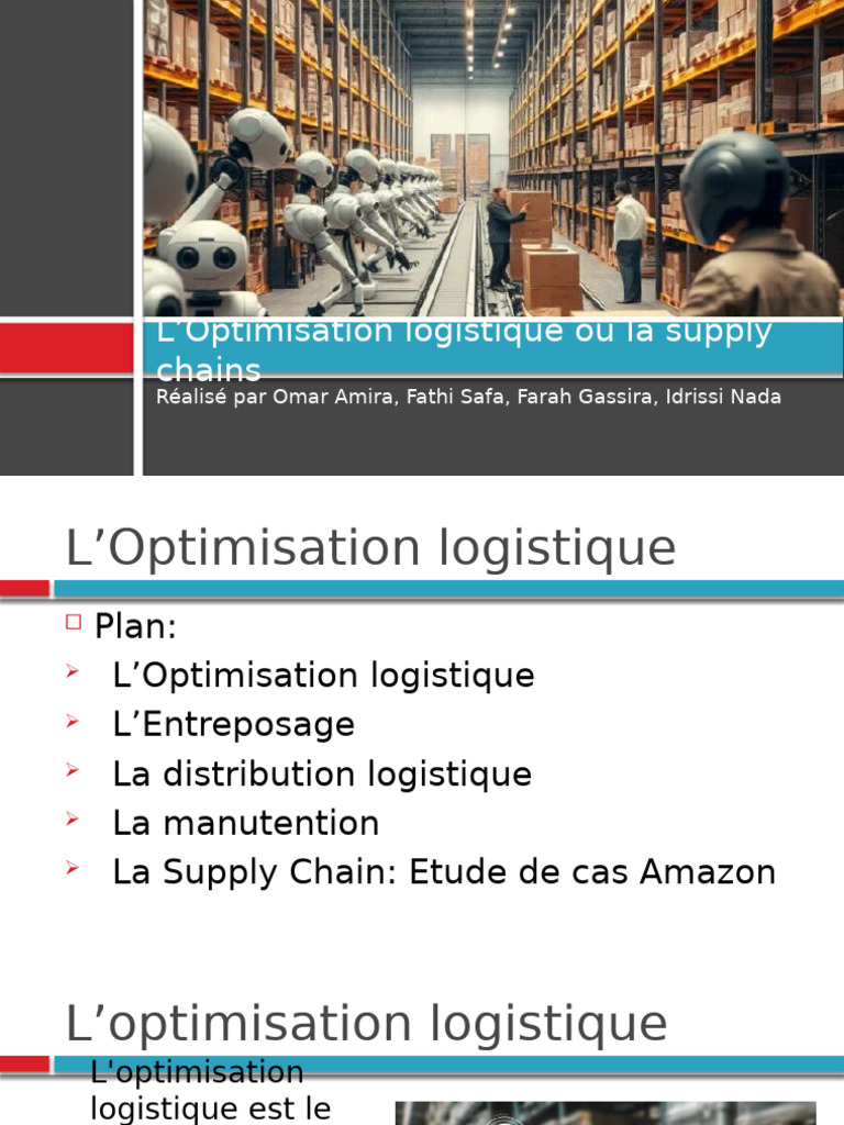 Optimisation logistique et Supply Chain | PDF | Logistique | Entrepôt