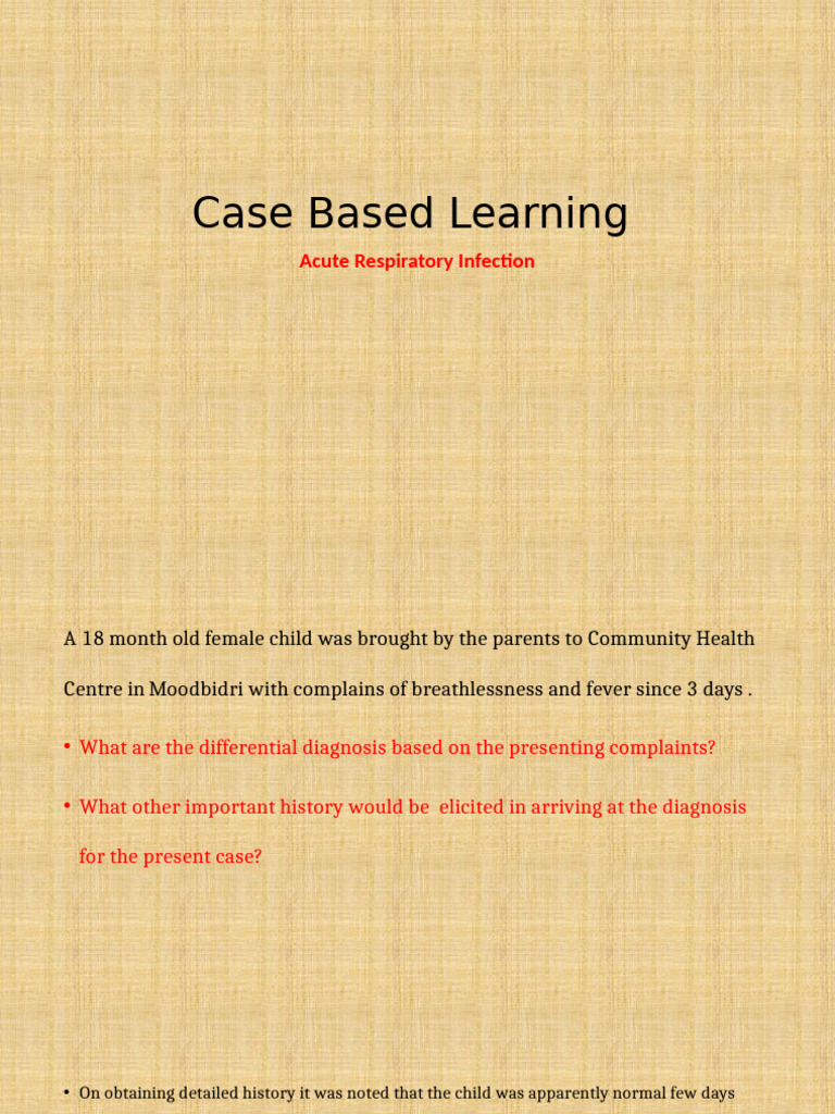 Case Based Learning ARI | PDF