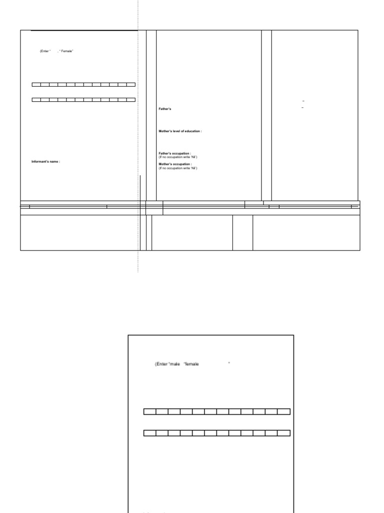 Birth Report Form for Registration | PDF | Mother | Childbirth