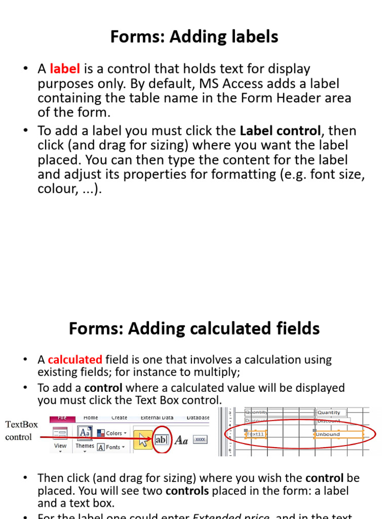 lesson3 (1) | PDF | Microsoft Access | Databases