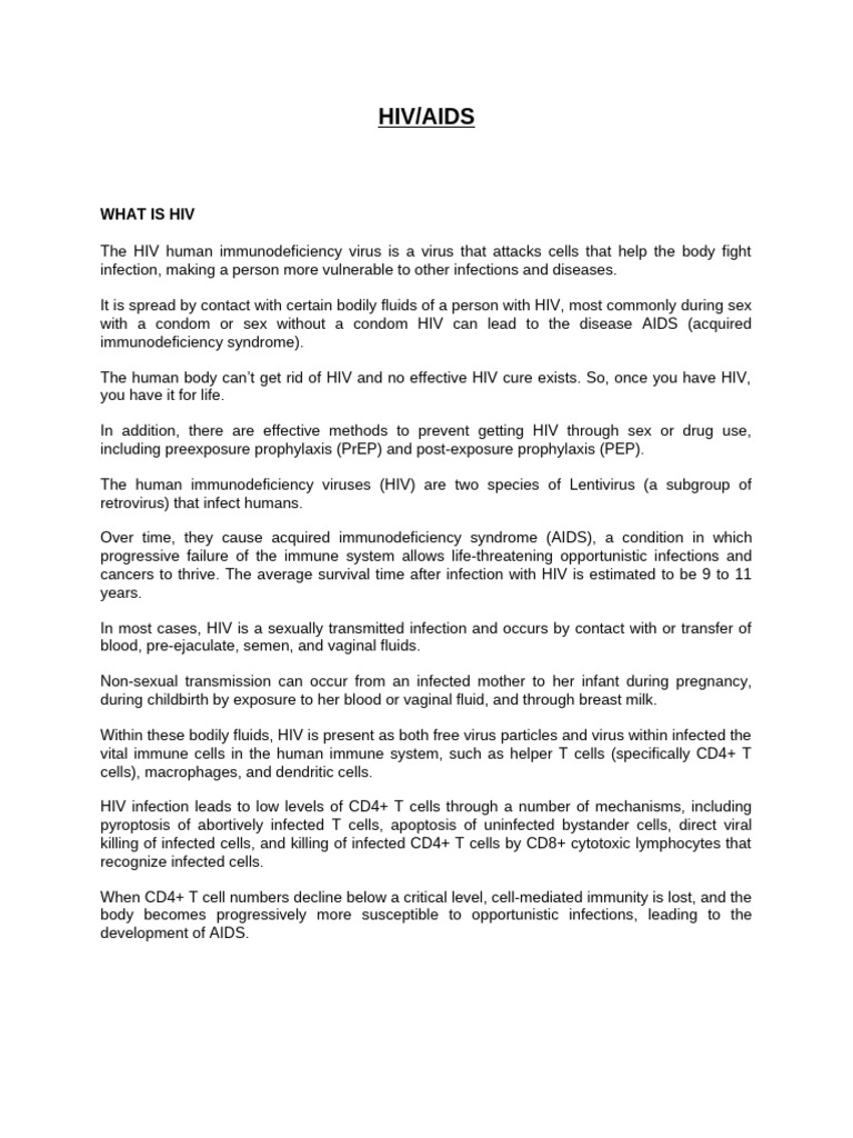 Hiv Pdf Hiv Hiv Aids