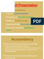 Accountancy Accountancy: (Apital Markets (Apital Markets