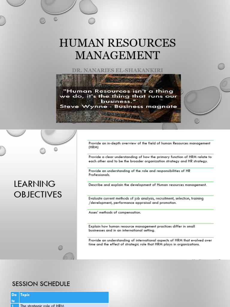 Human Resources & Strategic HR | PDF | Human Resource Management ...