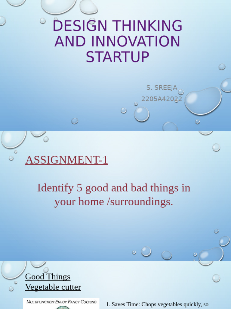 Design Thinking and Innovation Startup | PDF