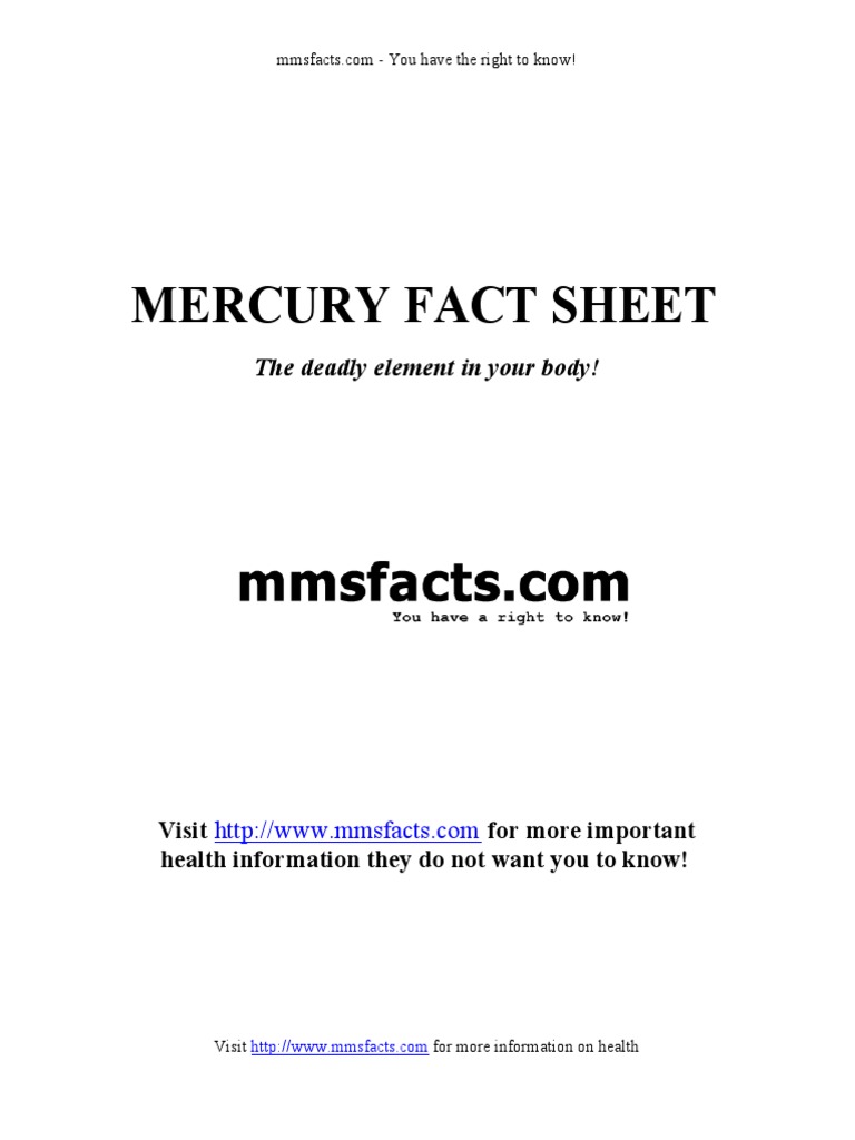 Facts About Mercury | Mercury (Element) | Environmental Science