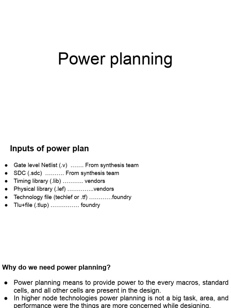 Power Planning and Distribution Techniques | PDF | Electronic Circuits ...