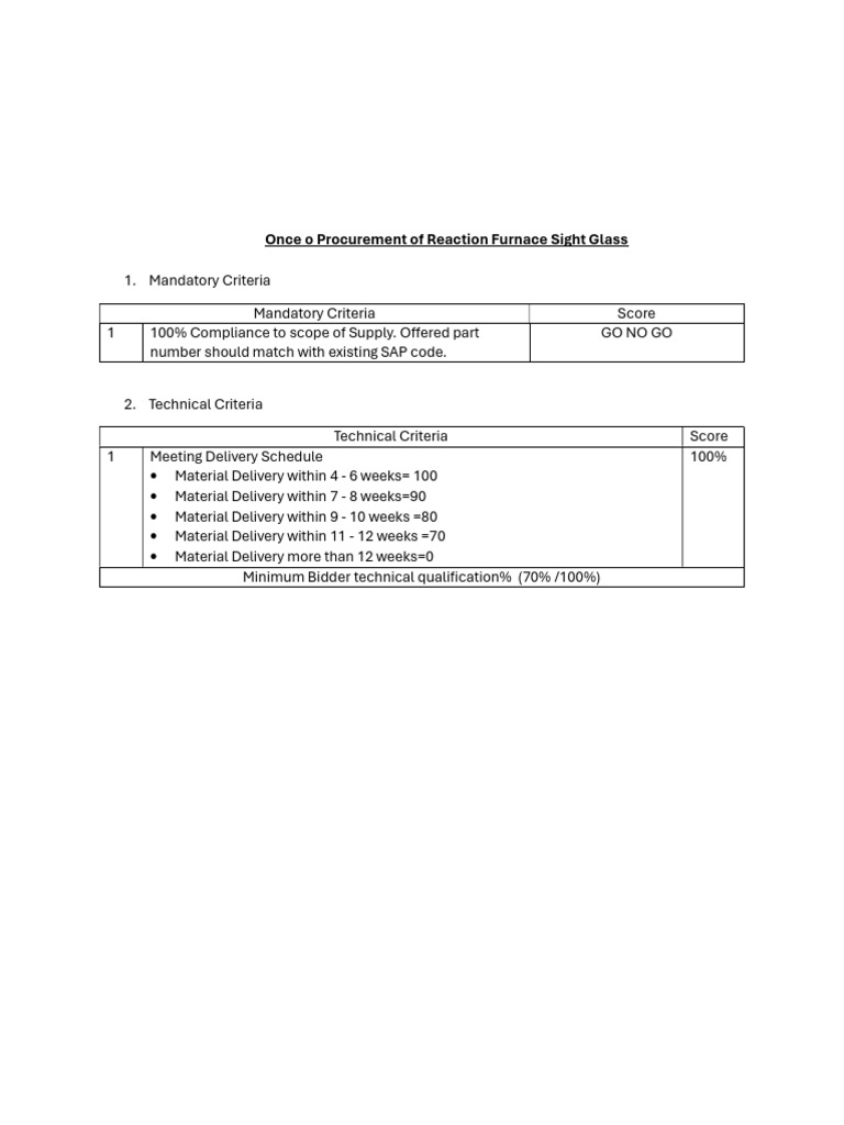 TECHNICAL EVALUATION CRITERIA TEC visual data 3