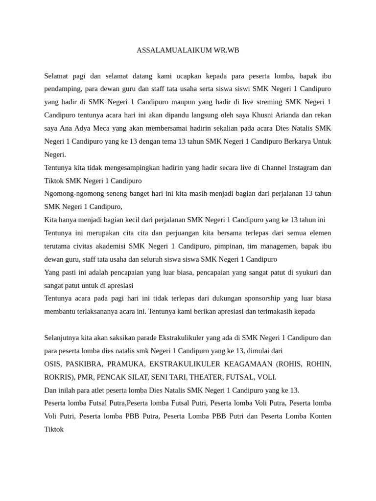 MC Non Formal Dies | PDF