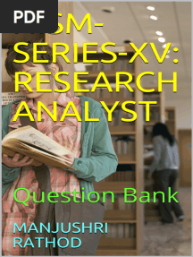 NISM-SERIES-XV RESEARCH ANALYST Question Bank (