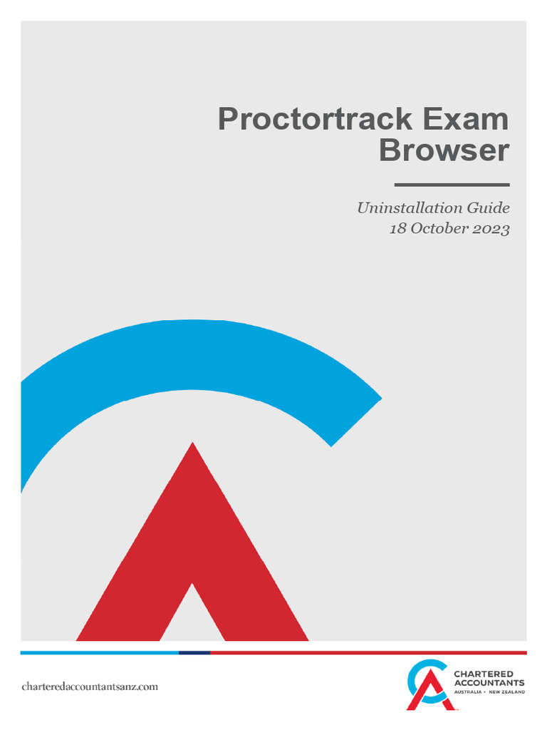 Proctortrack Exam Browser Uninstallation Guide | PDF