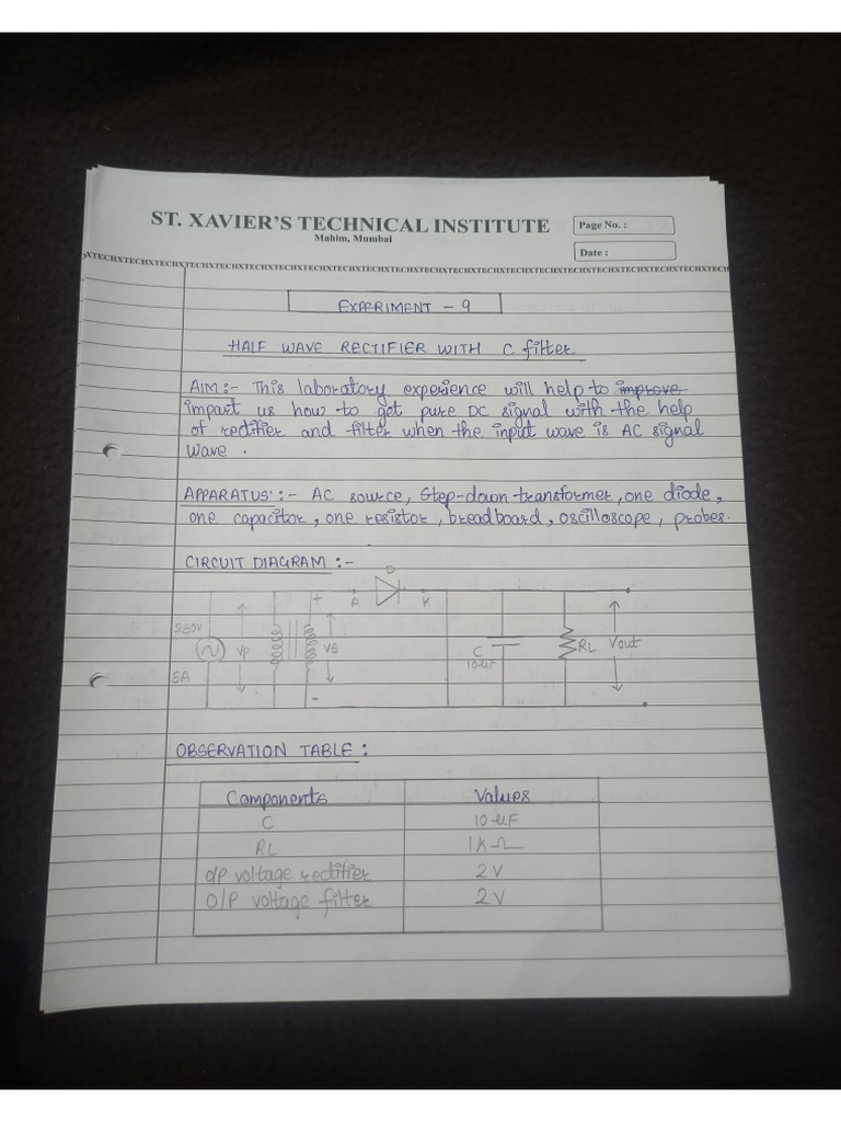 Be Experiment 9 | PDF