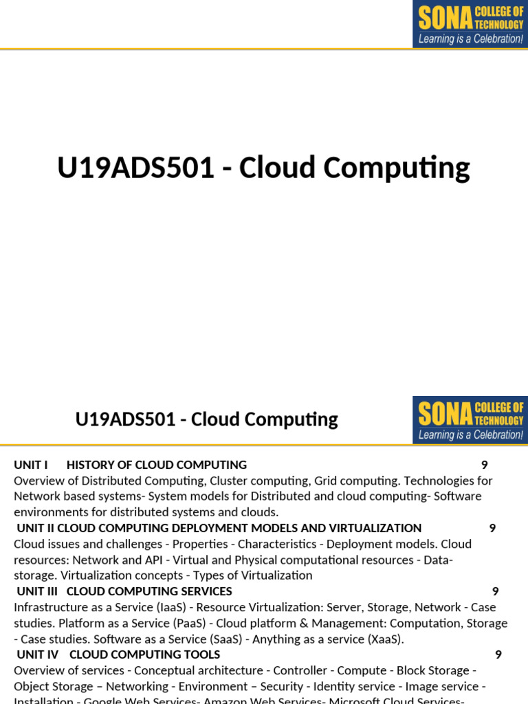 Cloud Computing Overview and Concepts | PDF | Cloud Computing ...