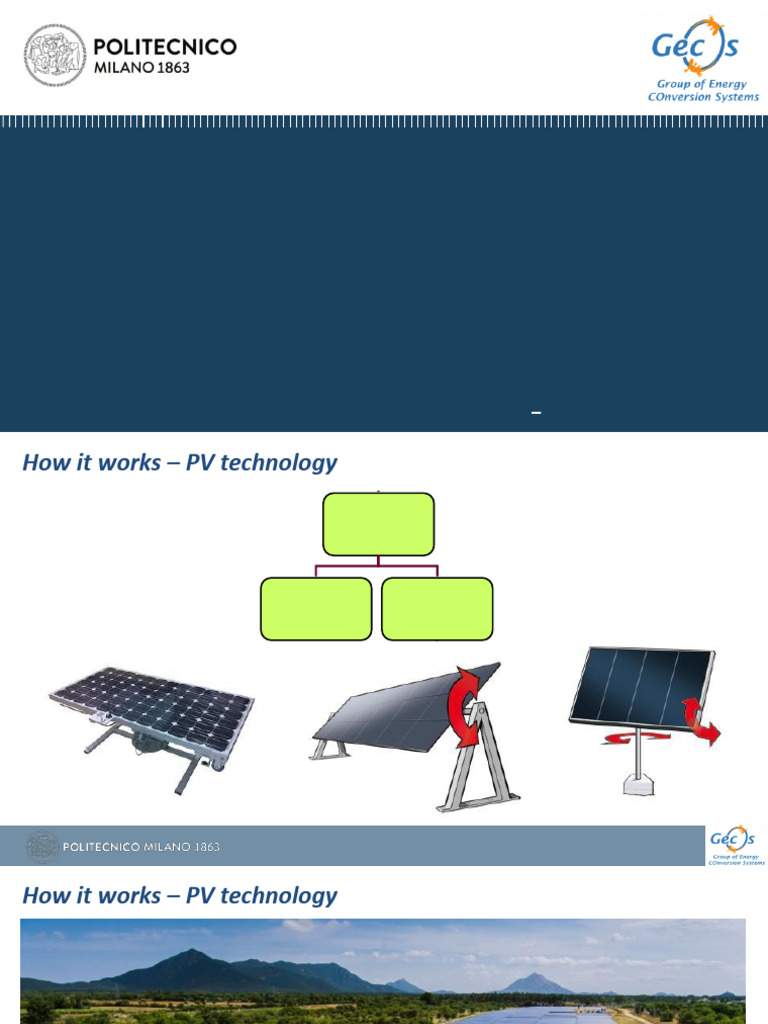 LECTURE 4 - R1 - PV Technology | PDF | Thin Film Solar Cell | Photovoltaics