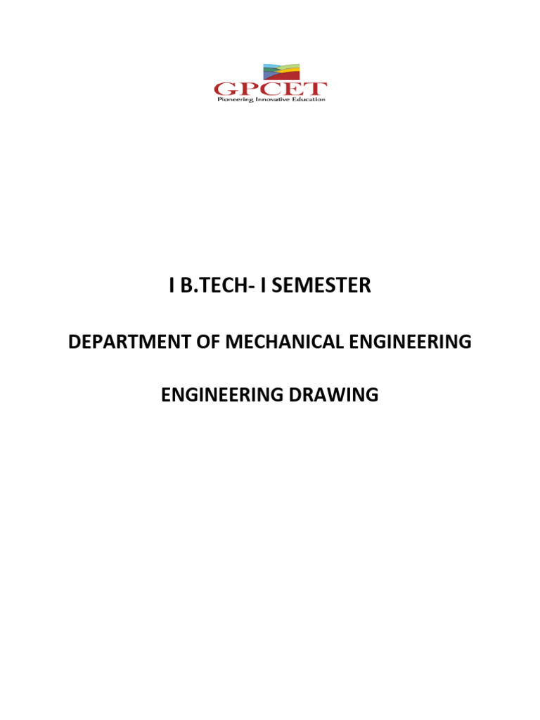 Engineering Drawing: Straight Lines & Projections | PDF | Line ...